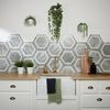 Sample - Bardiglio Hexagon Deco Marble Effect Tile