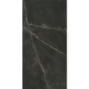 Sample - Quasar Matt Black Marble Effect Tile