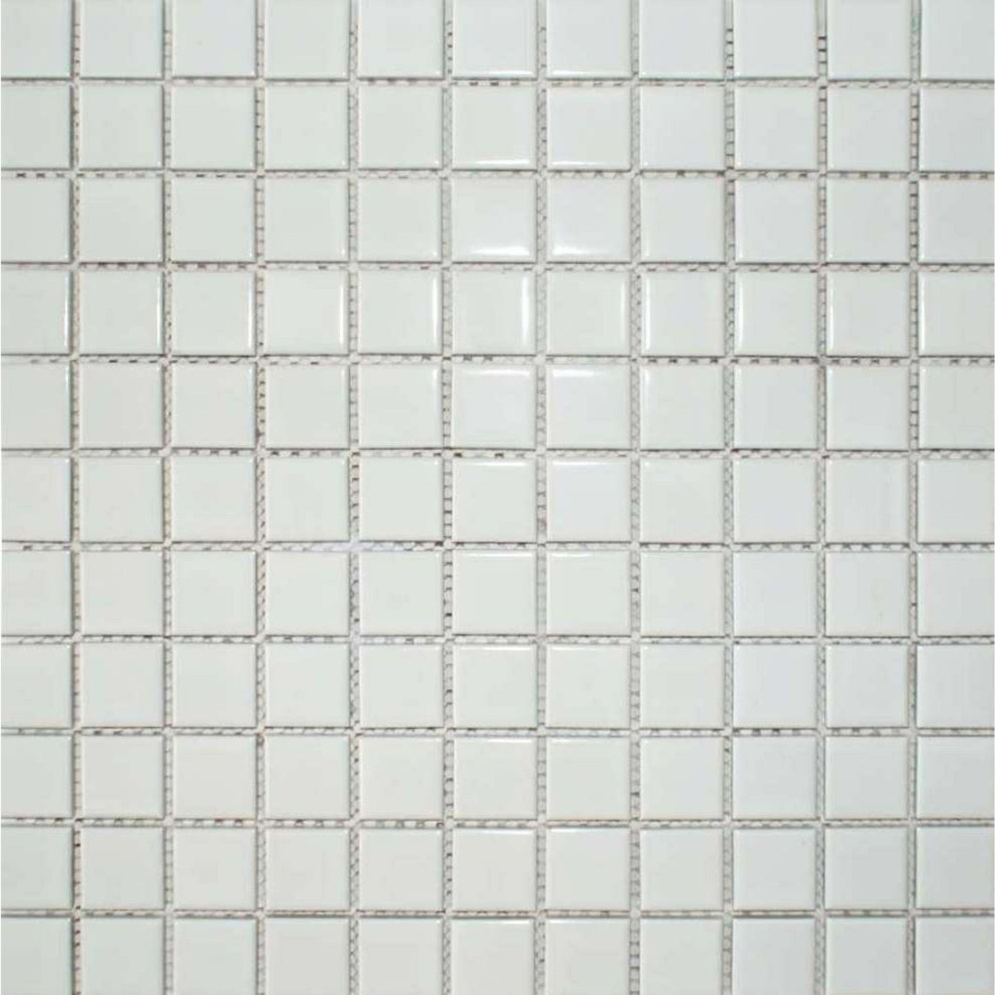 Pixel White Square Gloss 25x25