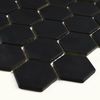 Sample - Pixel Black Hexagon 50x50 Matt