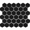 Sample - Pixel Black Hexagon 50x50 Matt