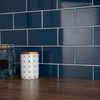 Liso Marino Blue Gloss Metro Tiles 100x200