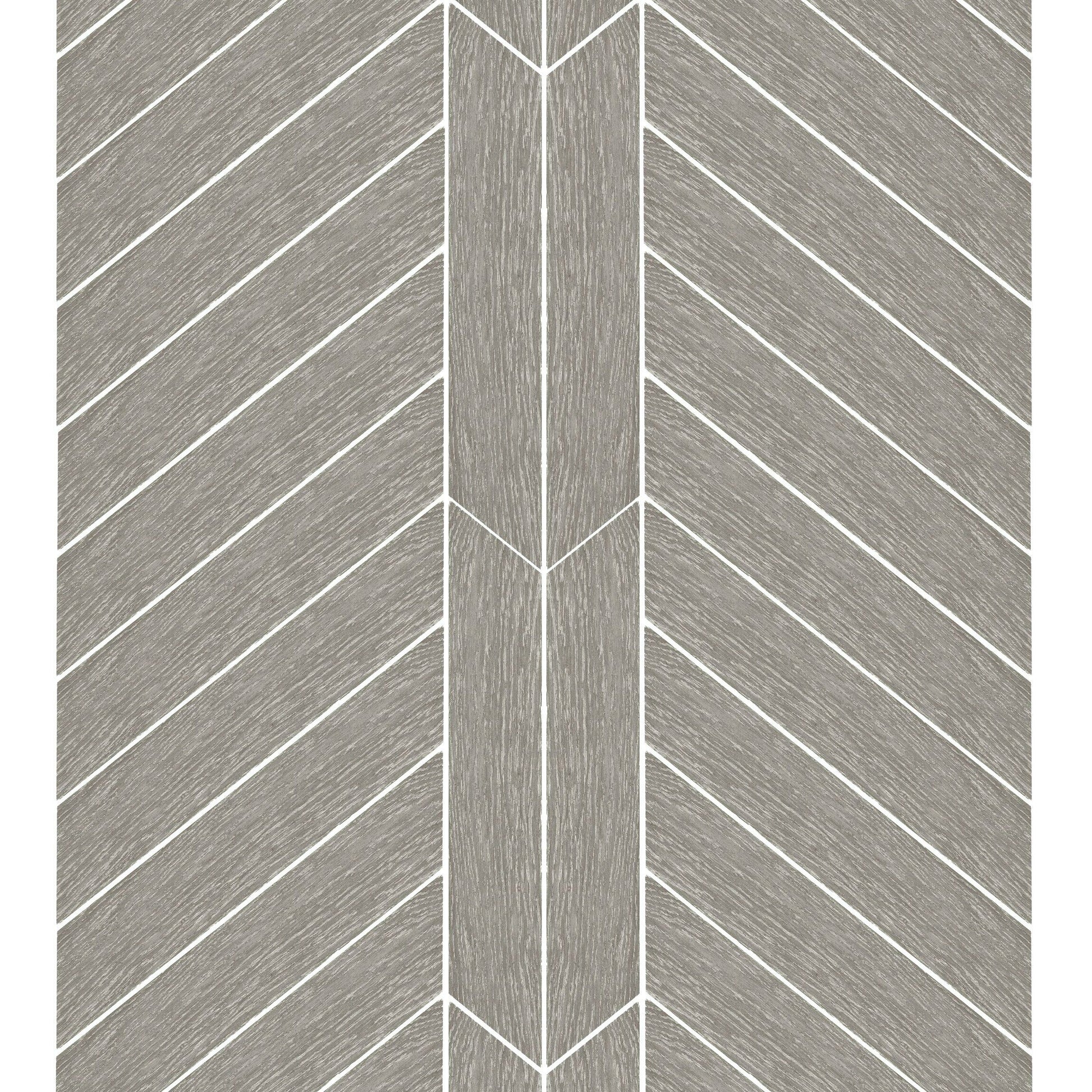 Ancona Chevron Grey Wood Effect Tile