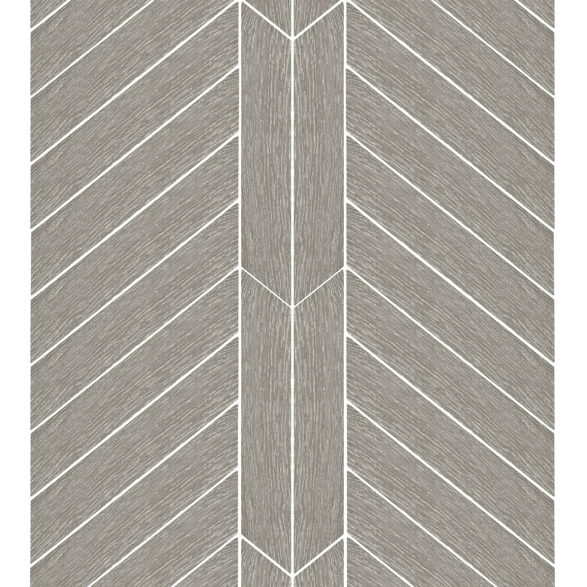 Sample - Ancona Chevron Grey Wood Effect Tile