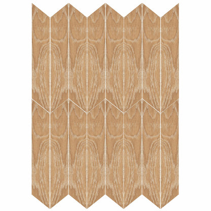 Ancona Chevron Nature Wood Effect Tile