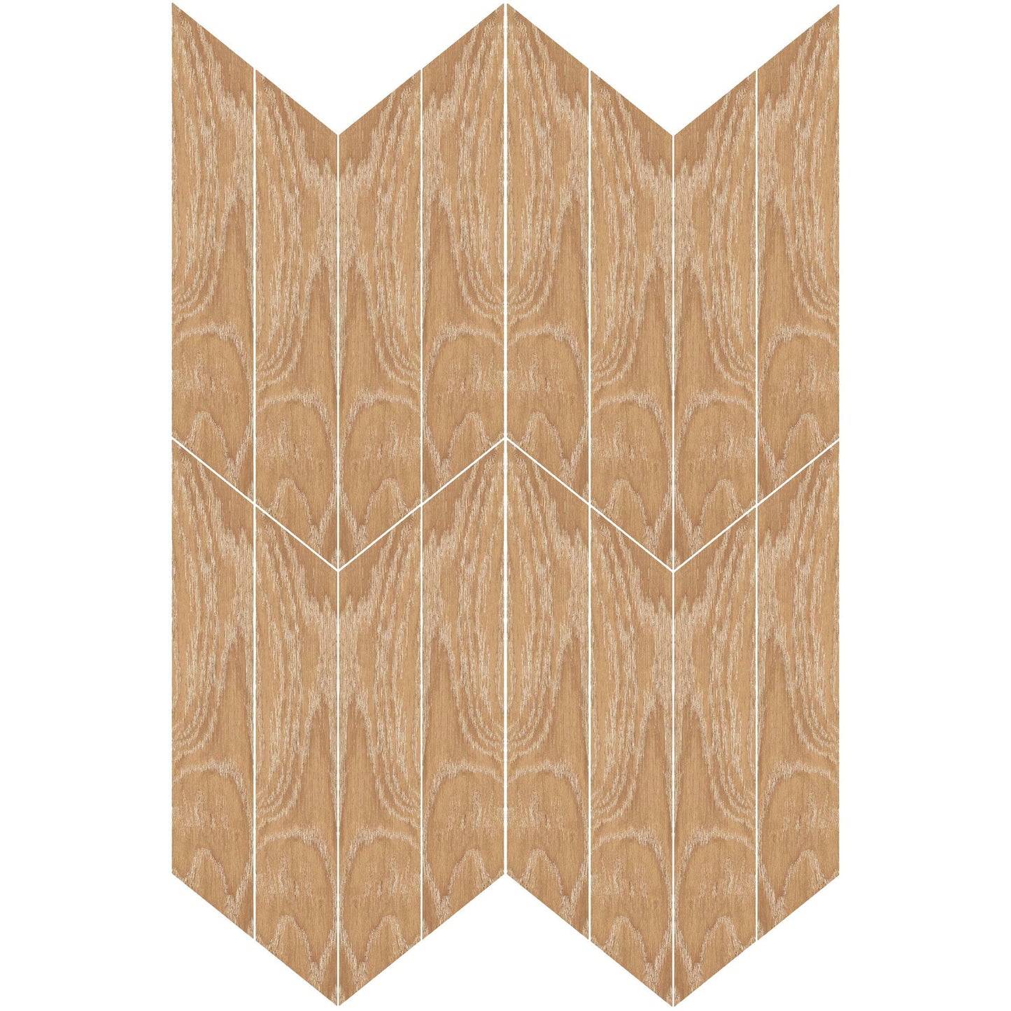 Ancona Chevron Nature Wood Effect Tile