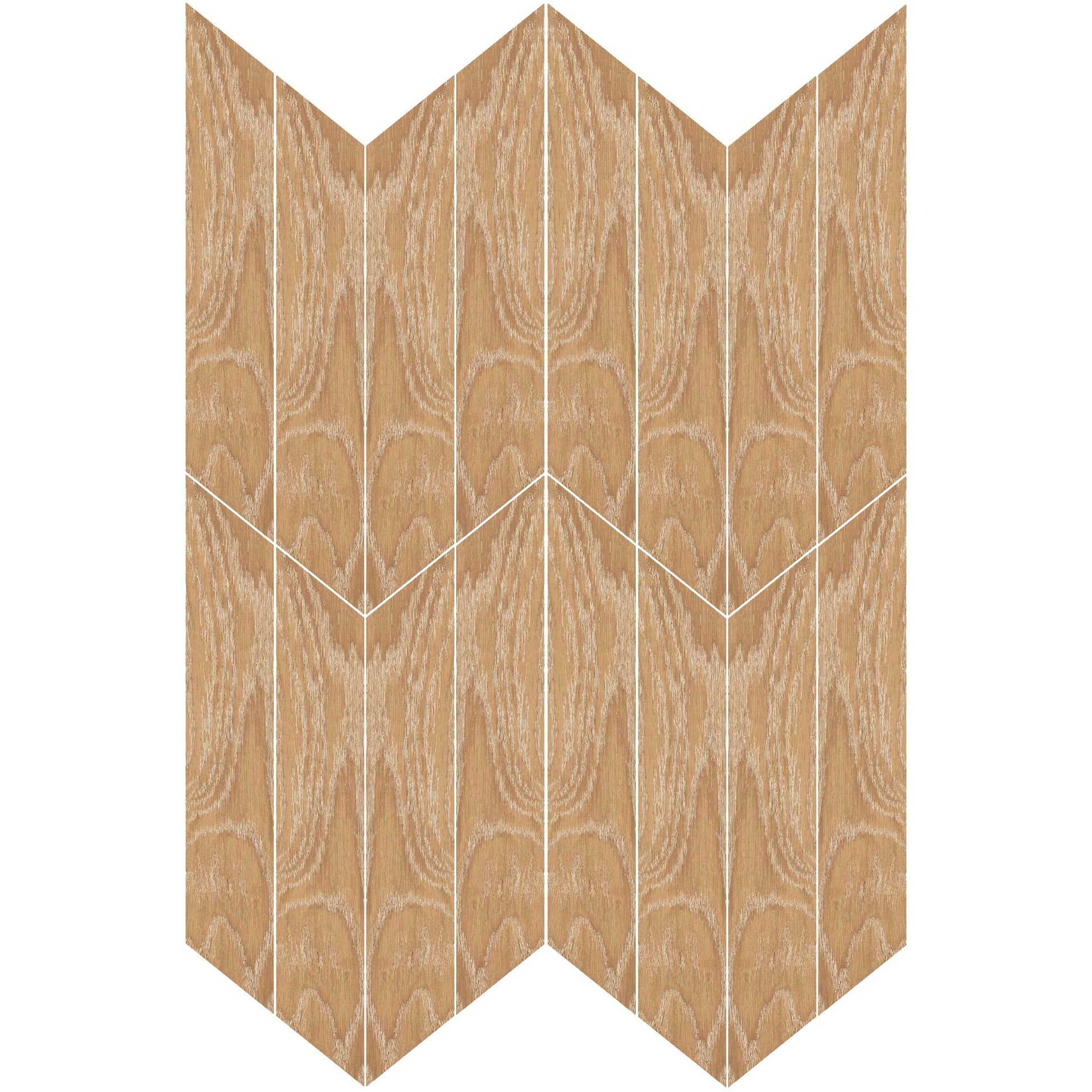 Ancona Chevron Nature Wood Effect Tile