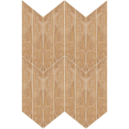 Ancona Chevron Nature Wood Effect Tile