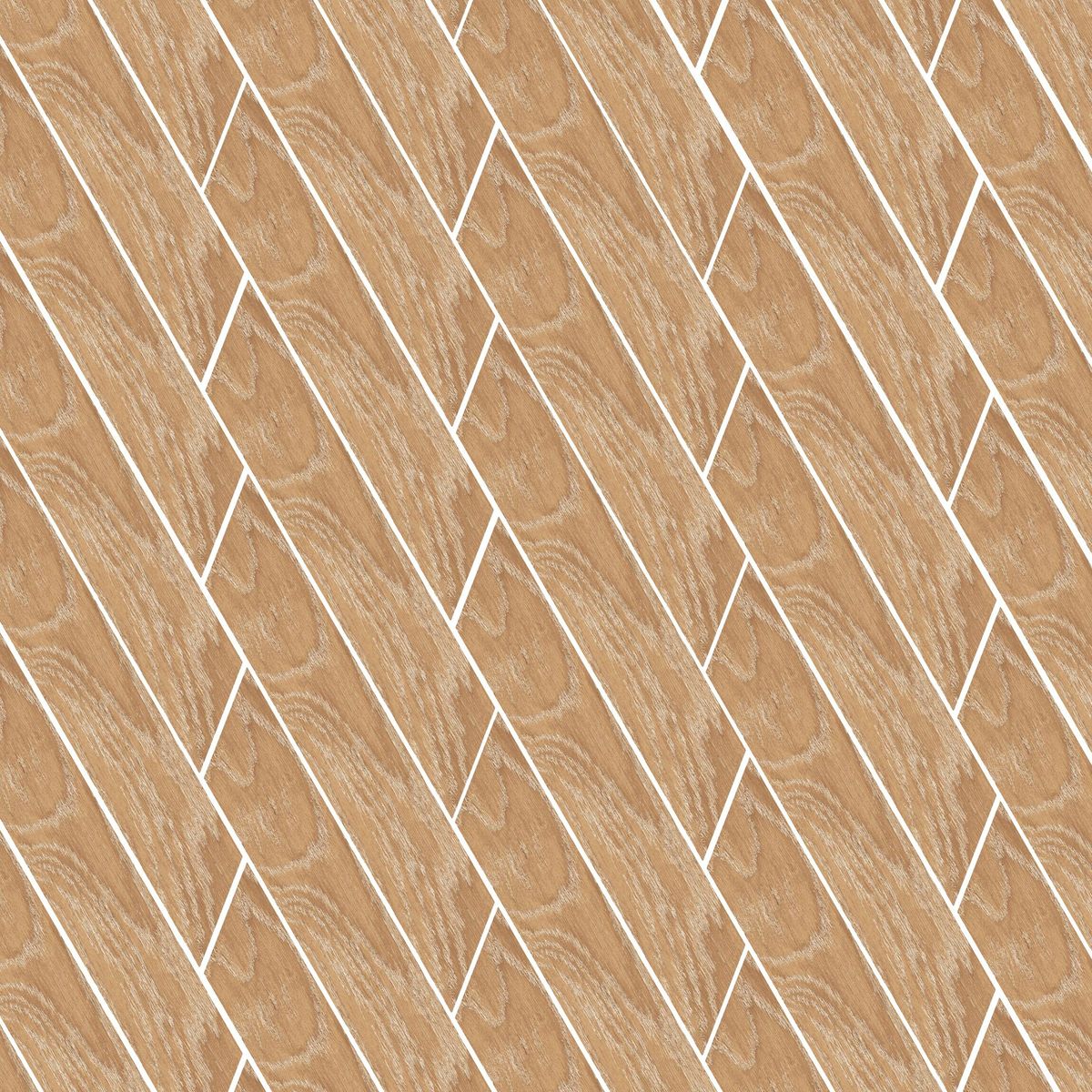 Sample - Ancona Chevron Nature Wood Effect Tile