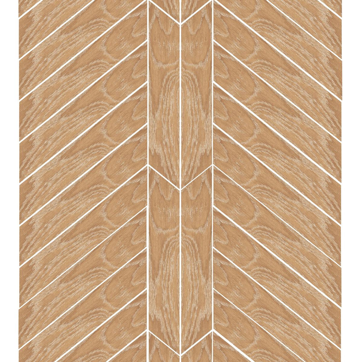 Sample - Ancona Chevron Nature Wood Effect Tile