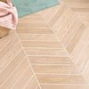 Sample - Ancona Chevron Nature Wood Effect Tile