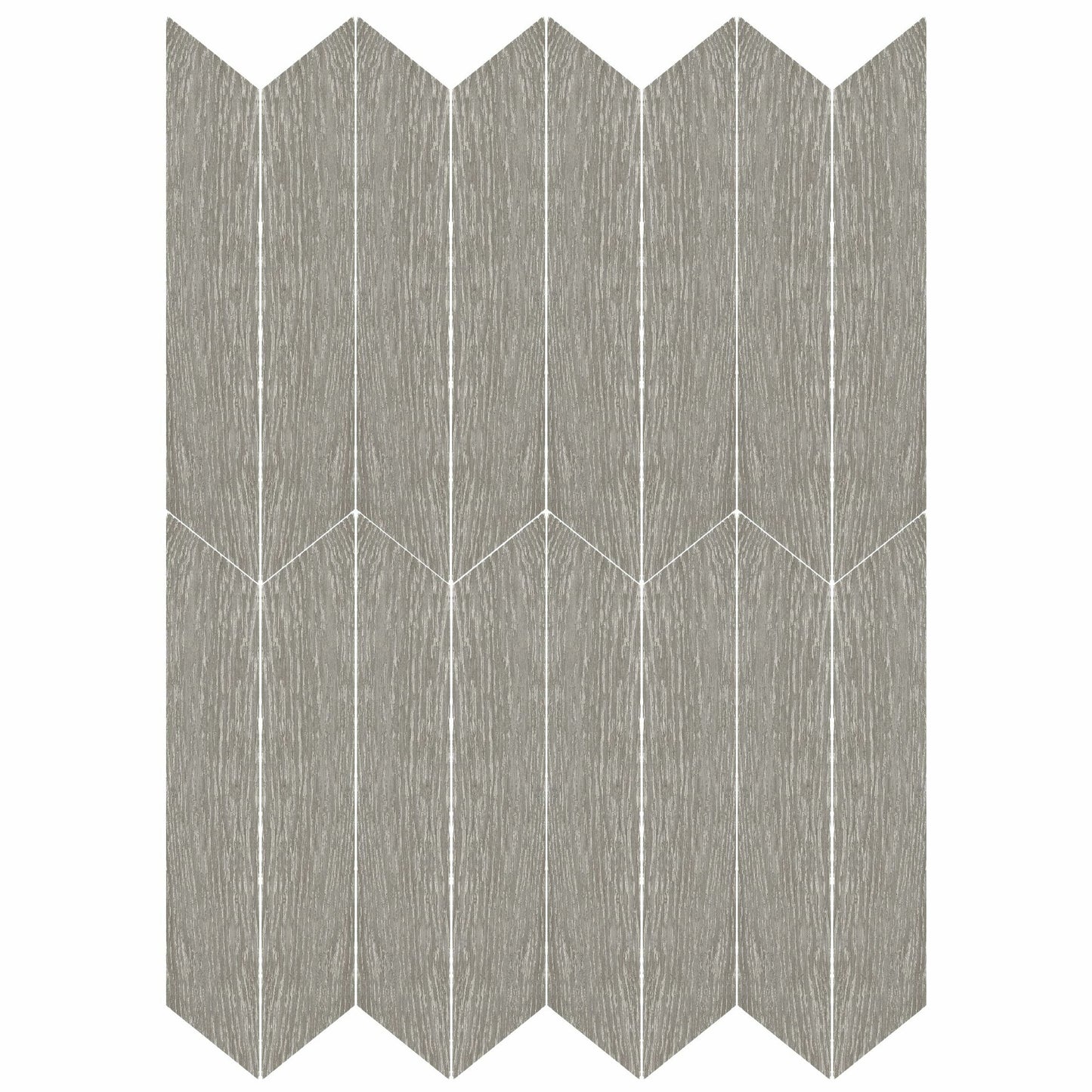 Ancona Chevron Grey Wood Effect Tile