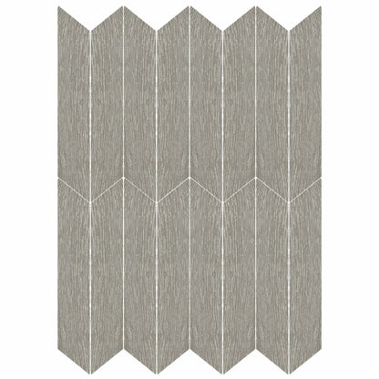 Ancona Chevron Grey Wood Effect Tile