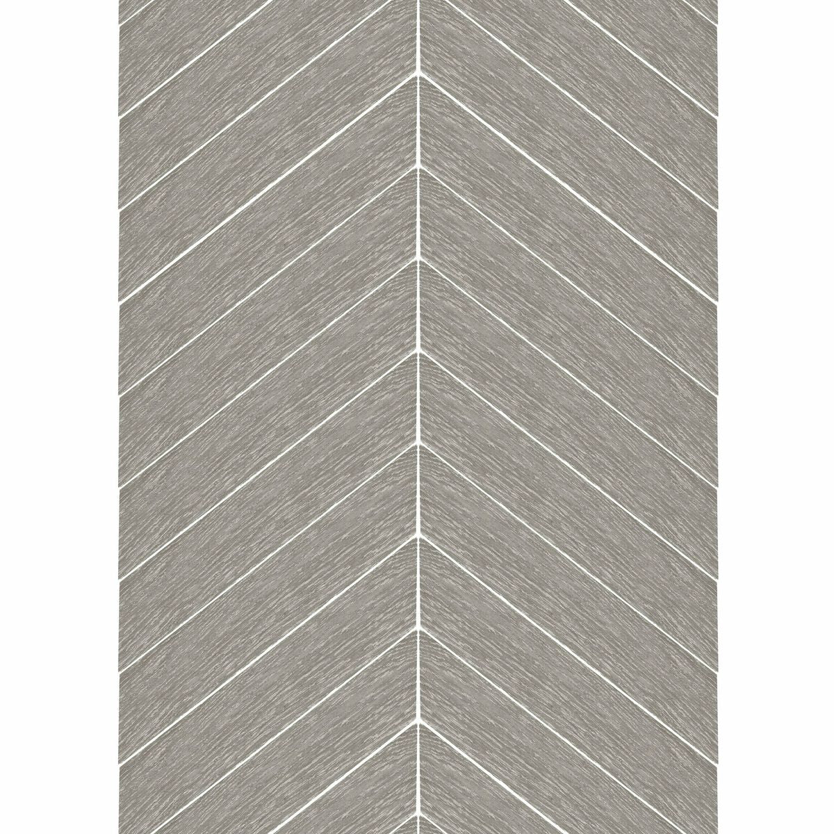 Sample - Ancona Chevron Grey Wood Effect Tile