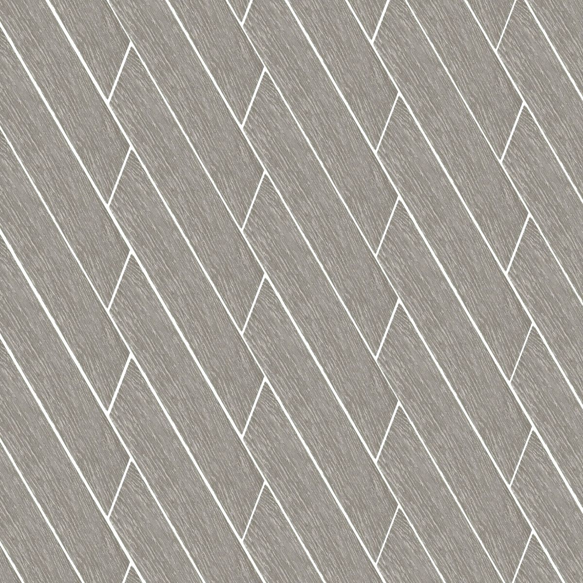 Sample - Ancona Chevron Grey Wood Effect Tile
