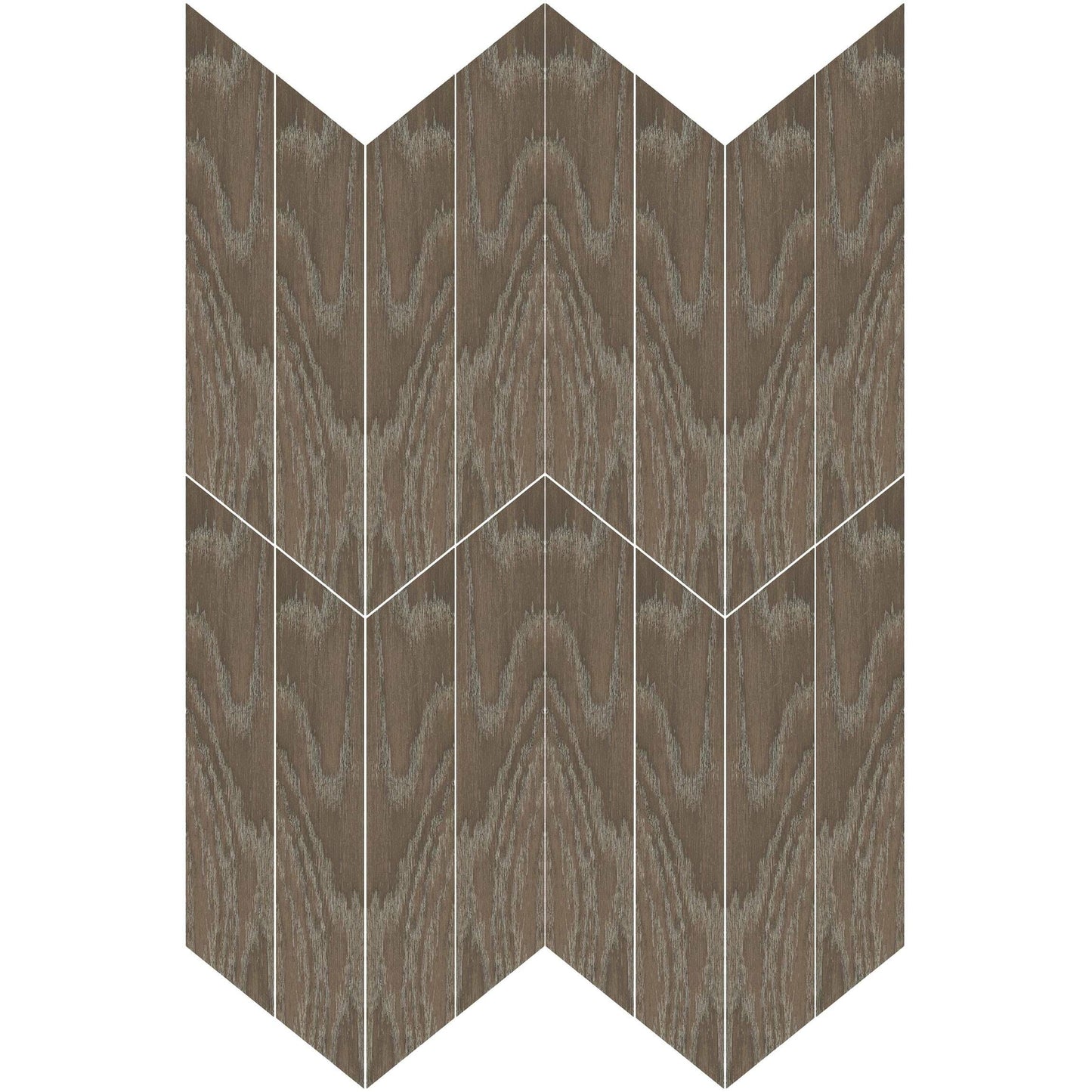 Ancona Chevron Chocolate Wood Effect Tile