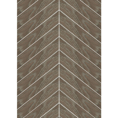 Ancona Chevron Chocolate Wood Effect Tile