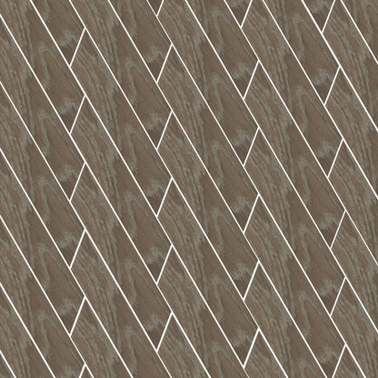 Ancona Chevron Chocolate Wood Effect Tile