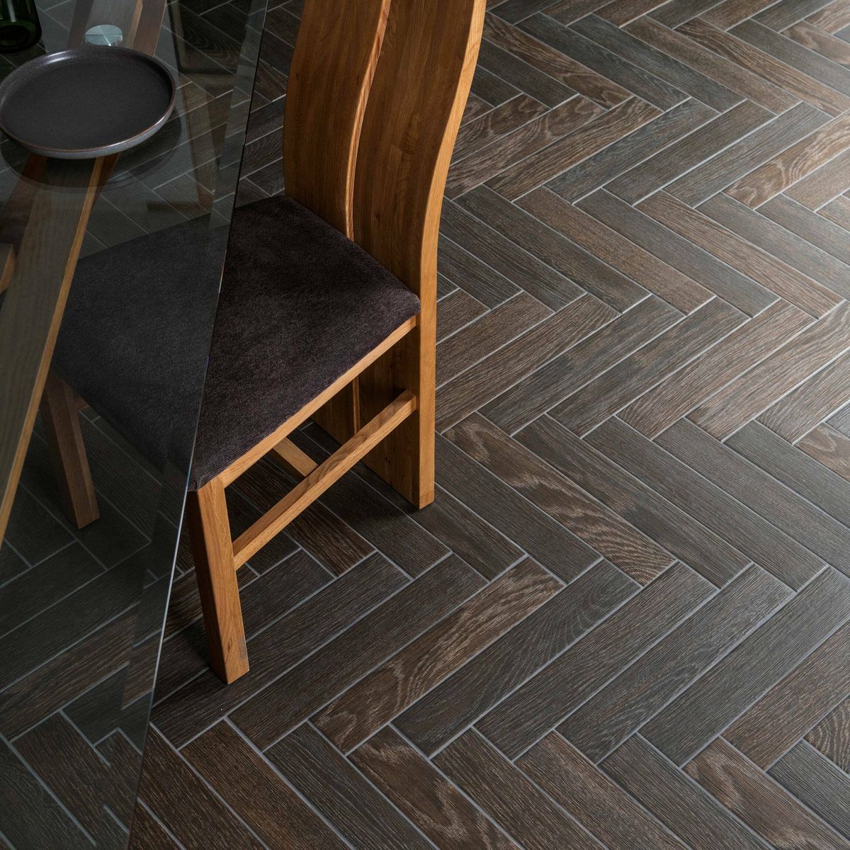 Sample - Ancona Chocolate Wood Effect Tile