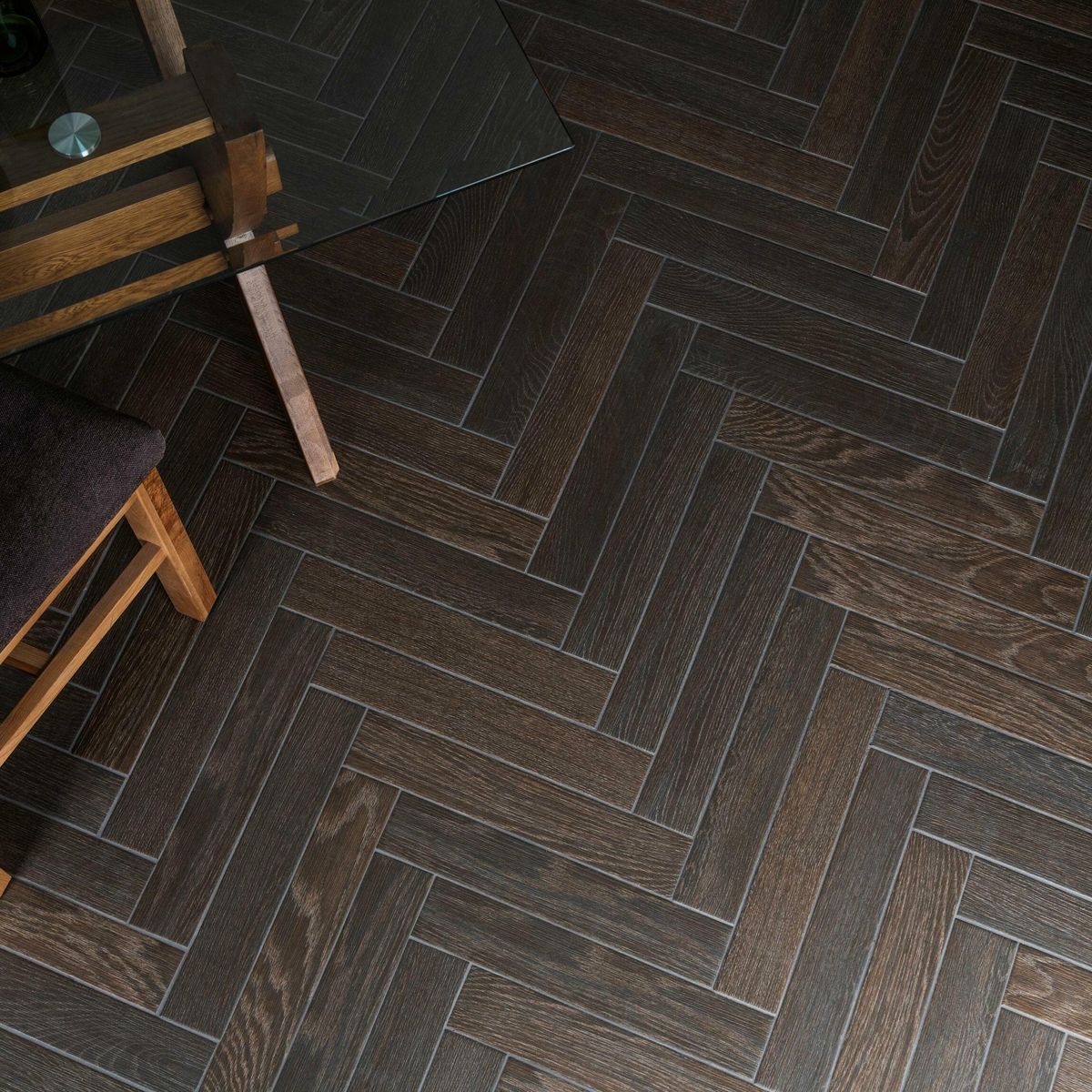 Sample - Ancona Chocolate Wood Effect Tile