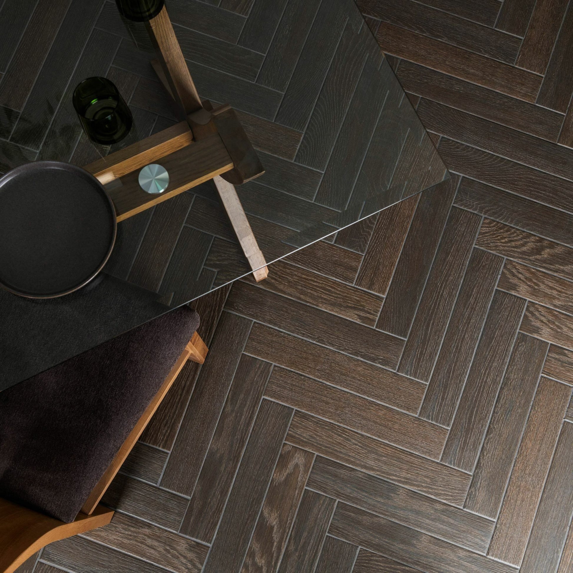 Ancona Chocolate Wood Effect Tile