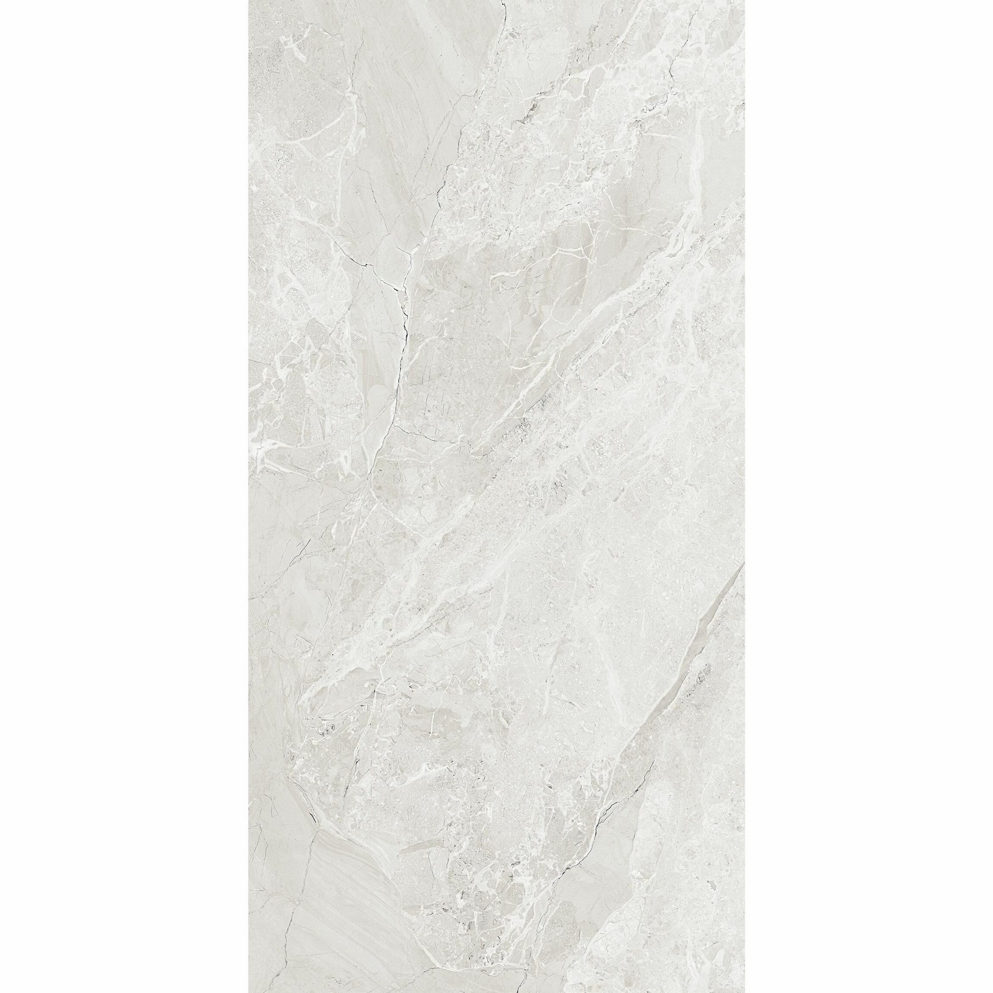 Makrana Breccia Blanco Polished Marble Effect Tile 300x600