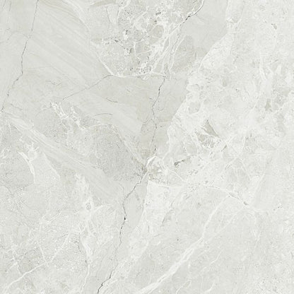 Makrana Breccia Blanco Polished Marble Effect Tile 600x600