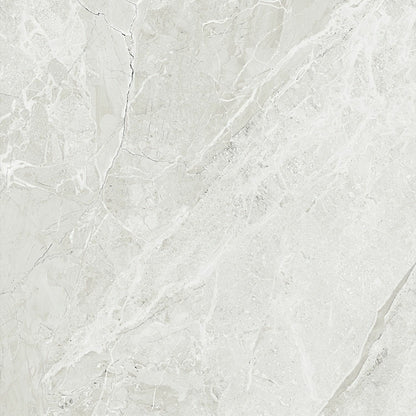 Makrana Breccia Blanco Polished Marble Effect Tile 600x600