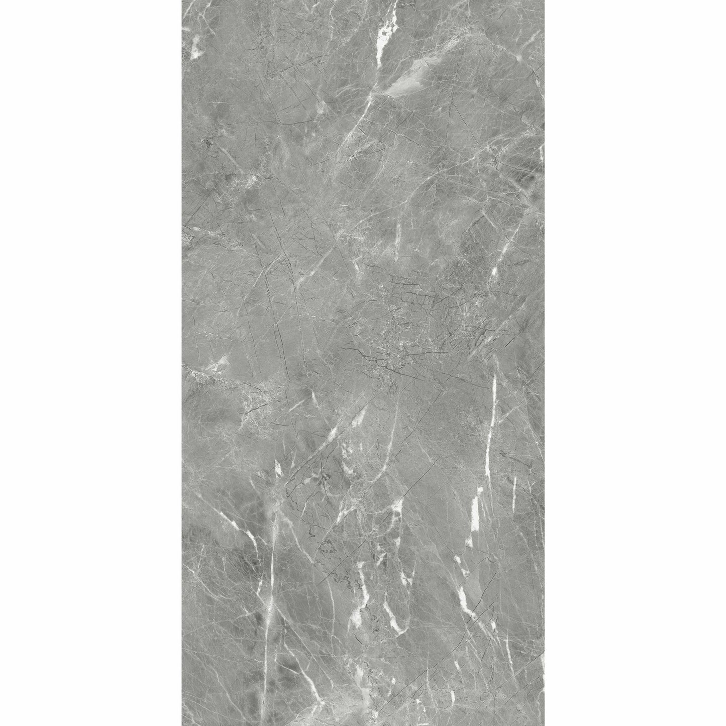 Makrana Breccia Grey Polished Marble Effect Tile 300x600