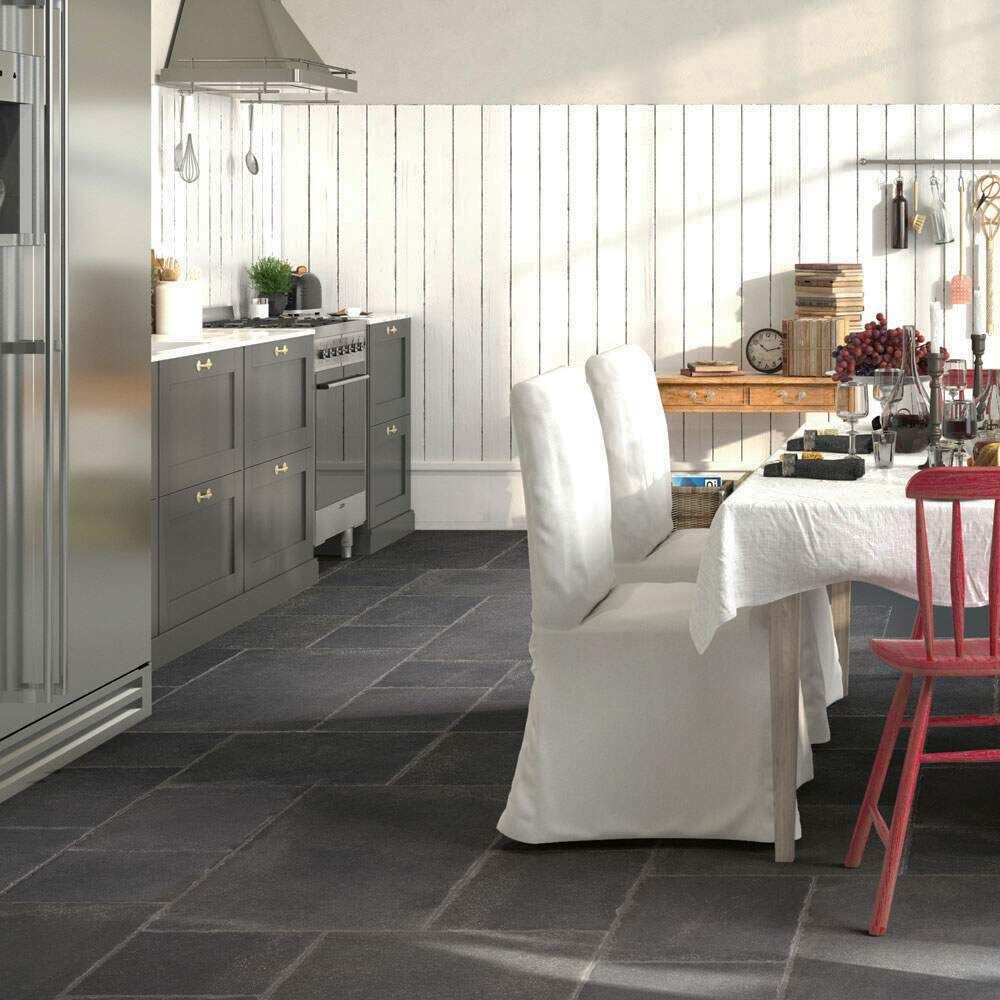 Sample - Proxi Antracite Stone Effect Tiles 32x32