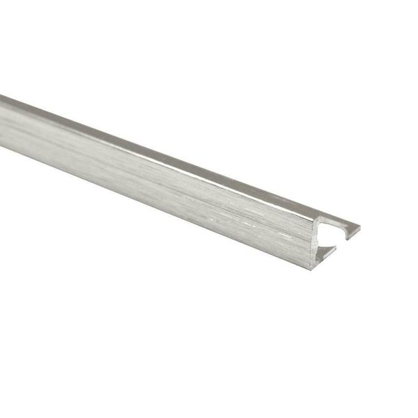 Aluminium Straight Edge Trim 8mm Brushed Effect