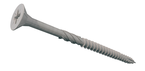 Performance Exterior Screws - Silver Countersunk