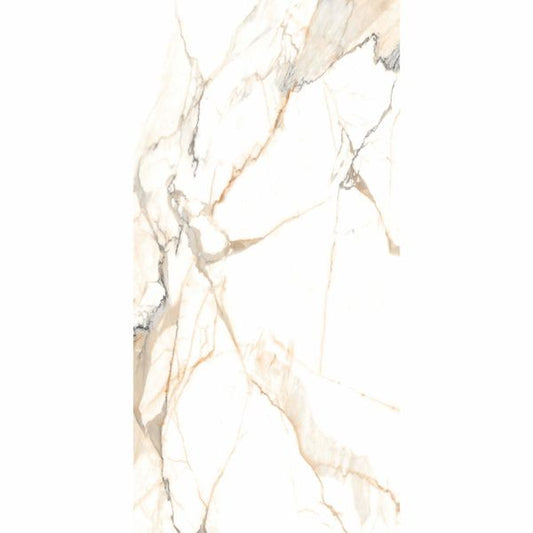 Sample - Makrana California Polished Marble Effect Tile 300x600