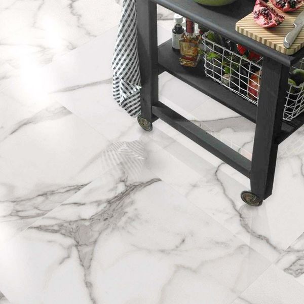 Sample - Palatina 60.5x60.5 Gloss Marble Effect Tile