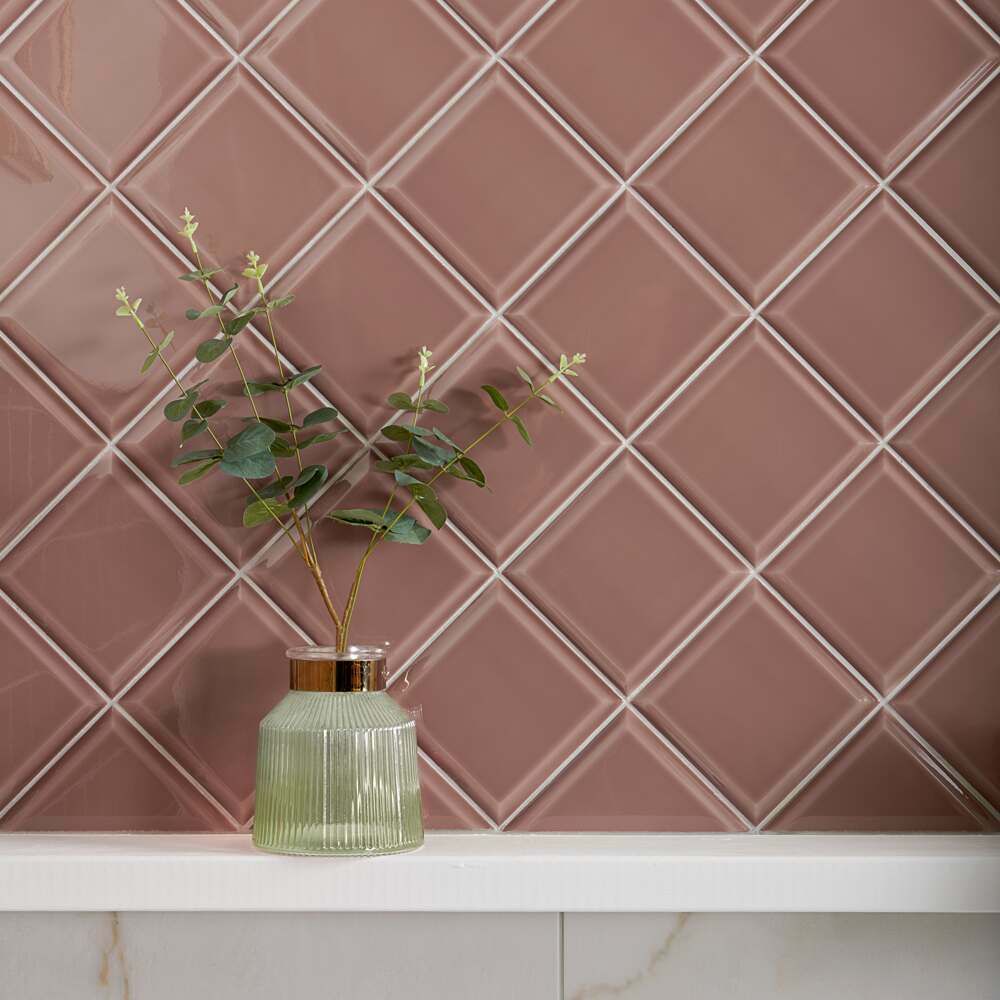 Modern Heritage Powder Room Bevelled Tiles