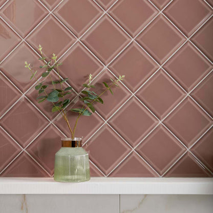 Modern Heritage Powder Room Bevelled Tiles