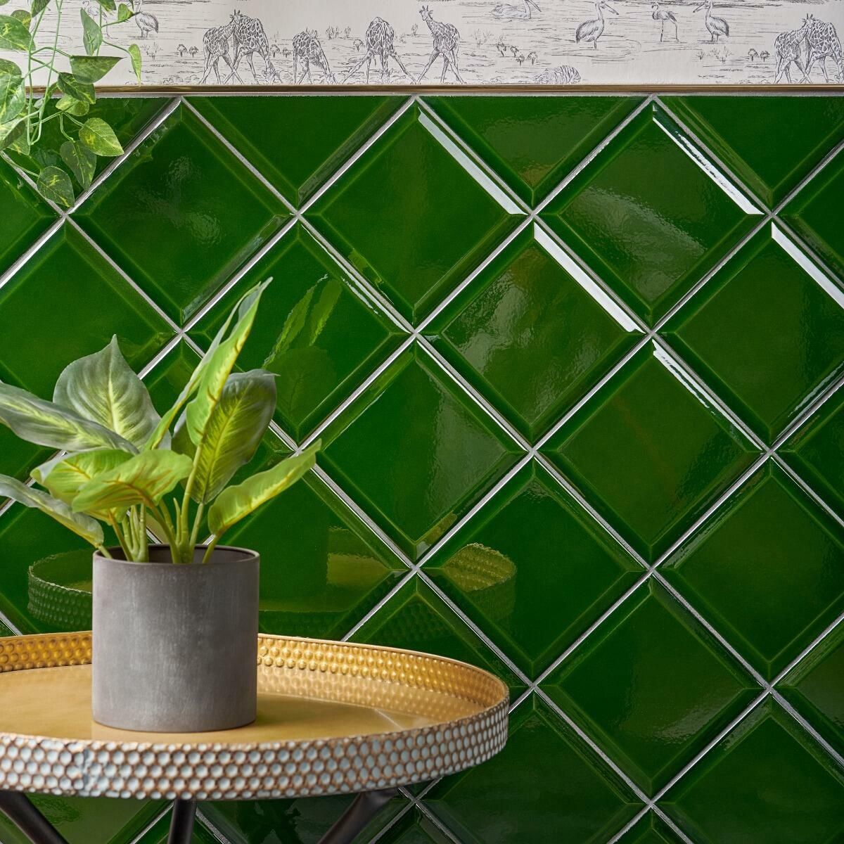 Modern Heritage Victorian Green Bevelled Tiles