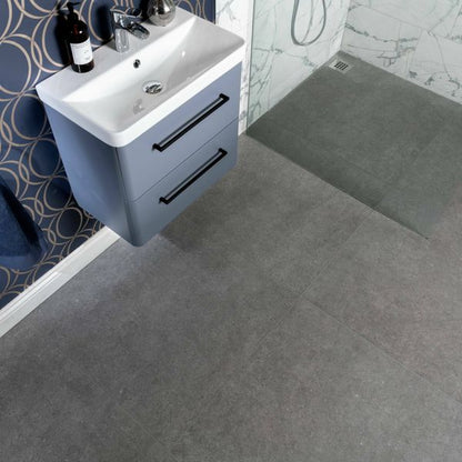 Loft Concrete Dark Grey Concrete Effect Tiles