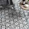 Sample - Carnaby Hexagon Decor Black Tile