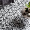 Sample - Carnaby Hexagon Decor Black Tile