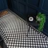 Sample - Victorian White & Black Chequer Mosaic