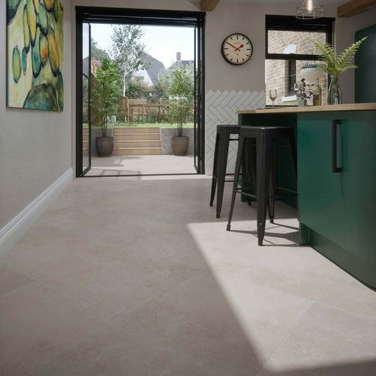 Tapa Light Bone Concrete Effect Rectified 1200x600
