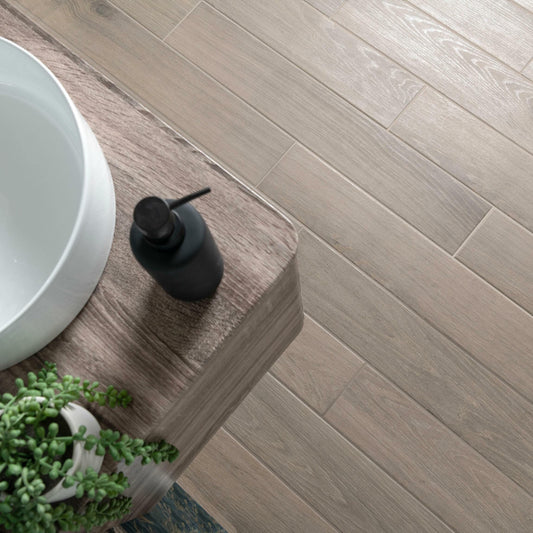 Civic Brown Wood Effect Tile 15x90