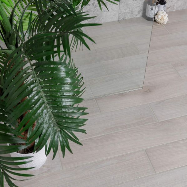 Sample - Civic White Wood Effect Tile15x90