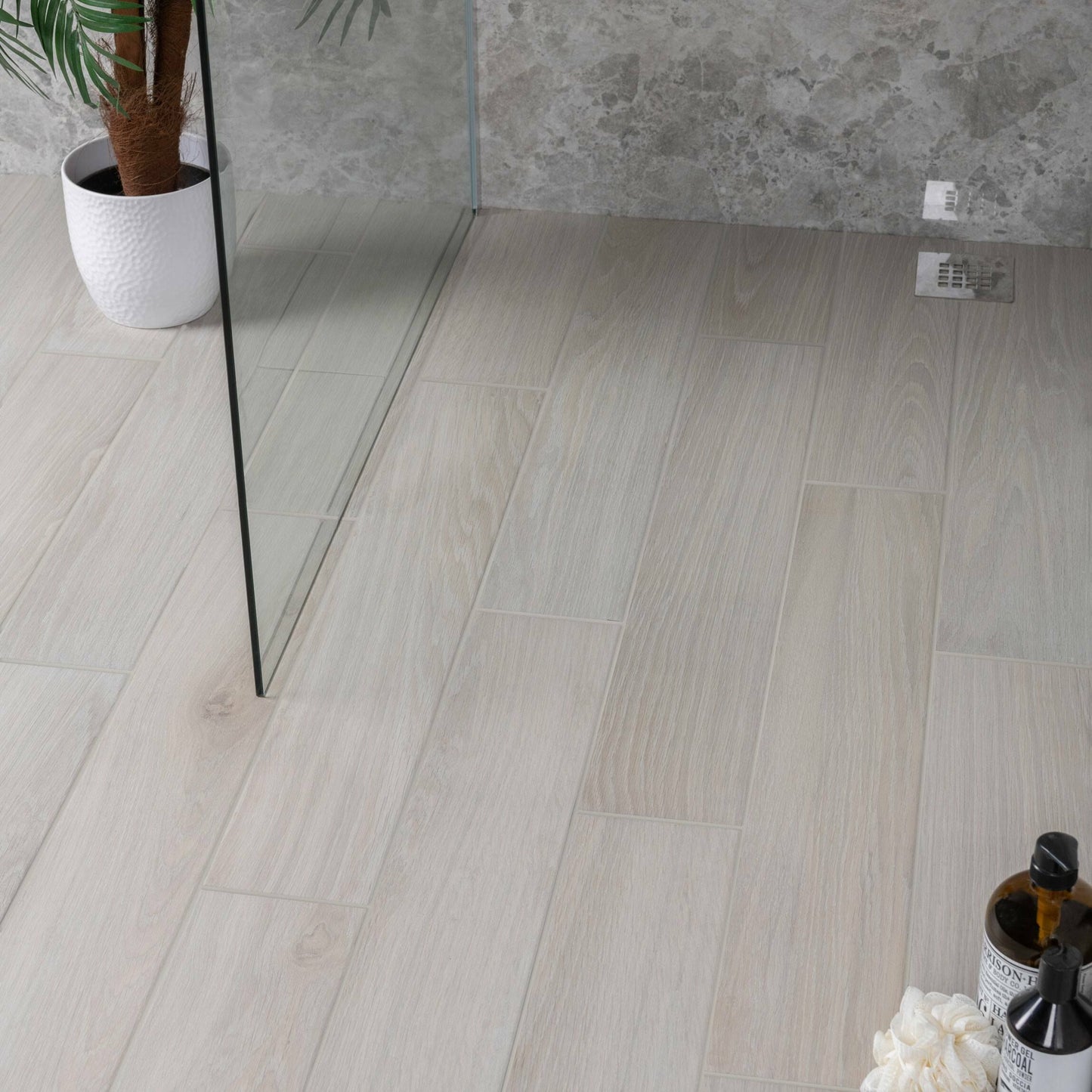 Civic White Wood Effect Tile15x90