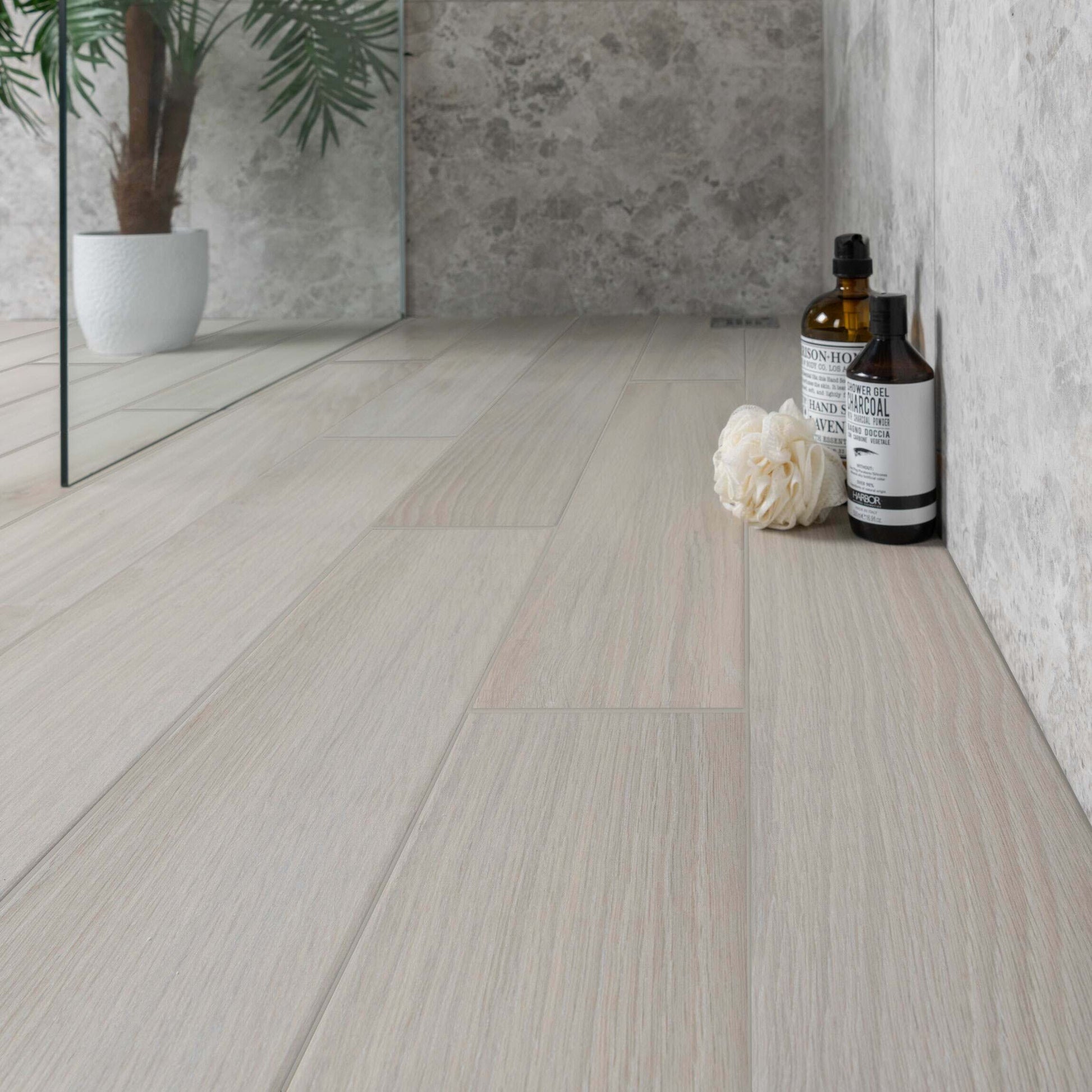 Civic White Wood Effect Tile15x90