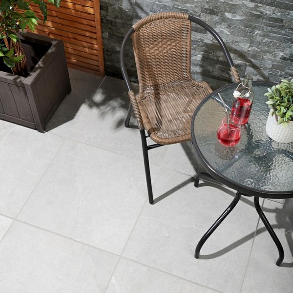 Sample Pulse Grey Stone Effect 595x595x20mm Slabs