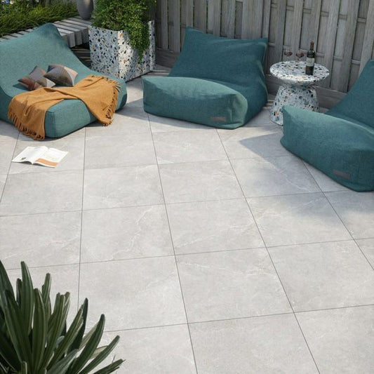 Sample Pulse Grey Stone Effect 595x595x20mm Slabs