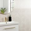 Sample Imperial Warm White Gloss marble Effect Decor Wall Tile 600x300
