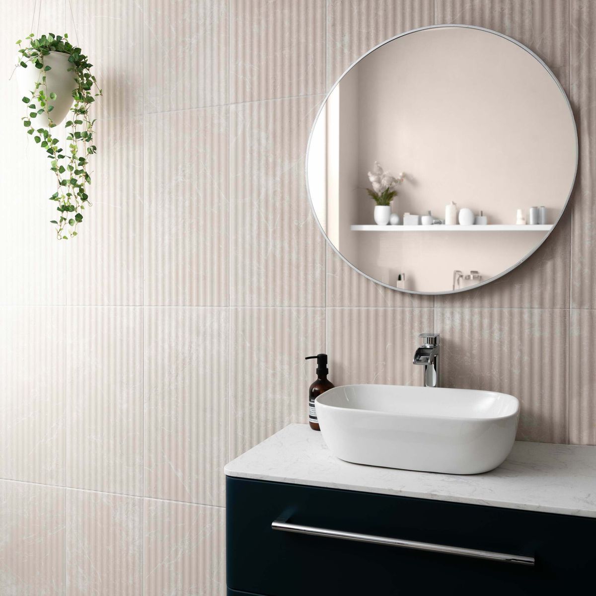 Imperial Warm White Matt marble Effect Decor Wall Tile 600x300